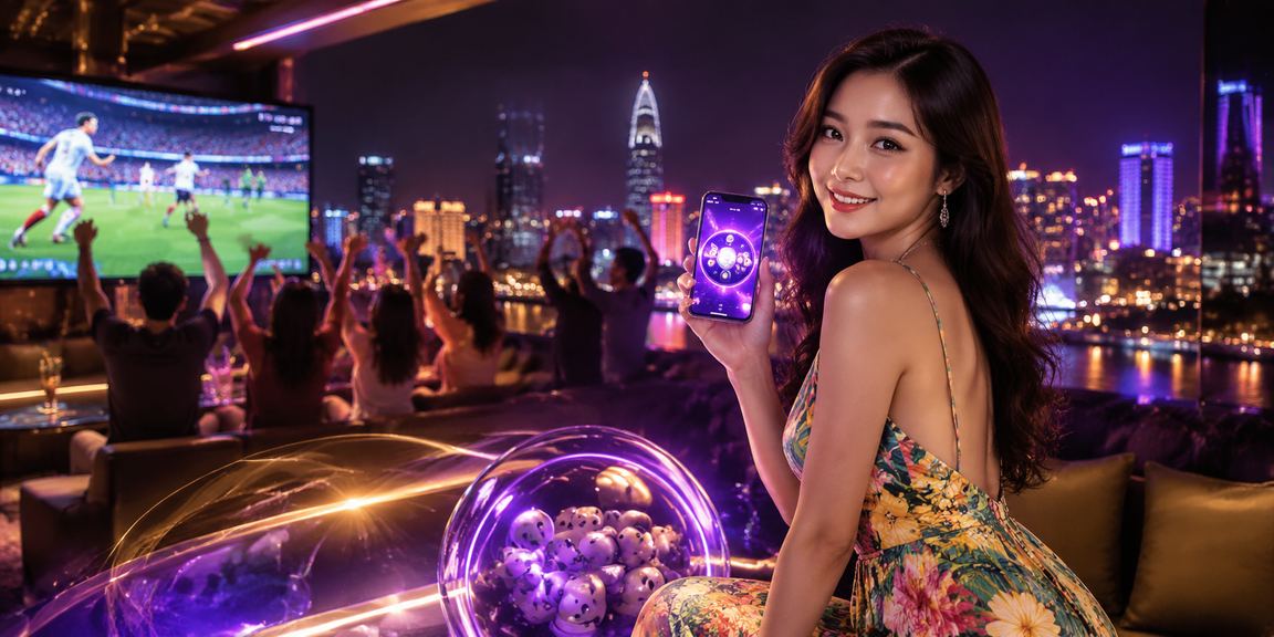 Không gian đô thị sầm uất tại TP.HCM về đêm với ánh đèn neon và văn hóa xổ số, cá cược trực tuyến